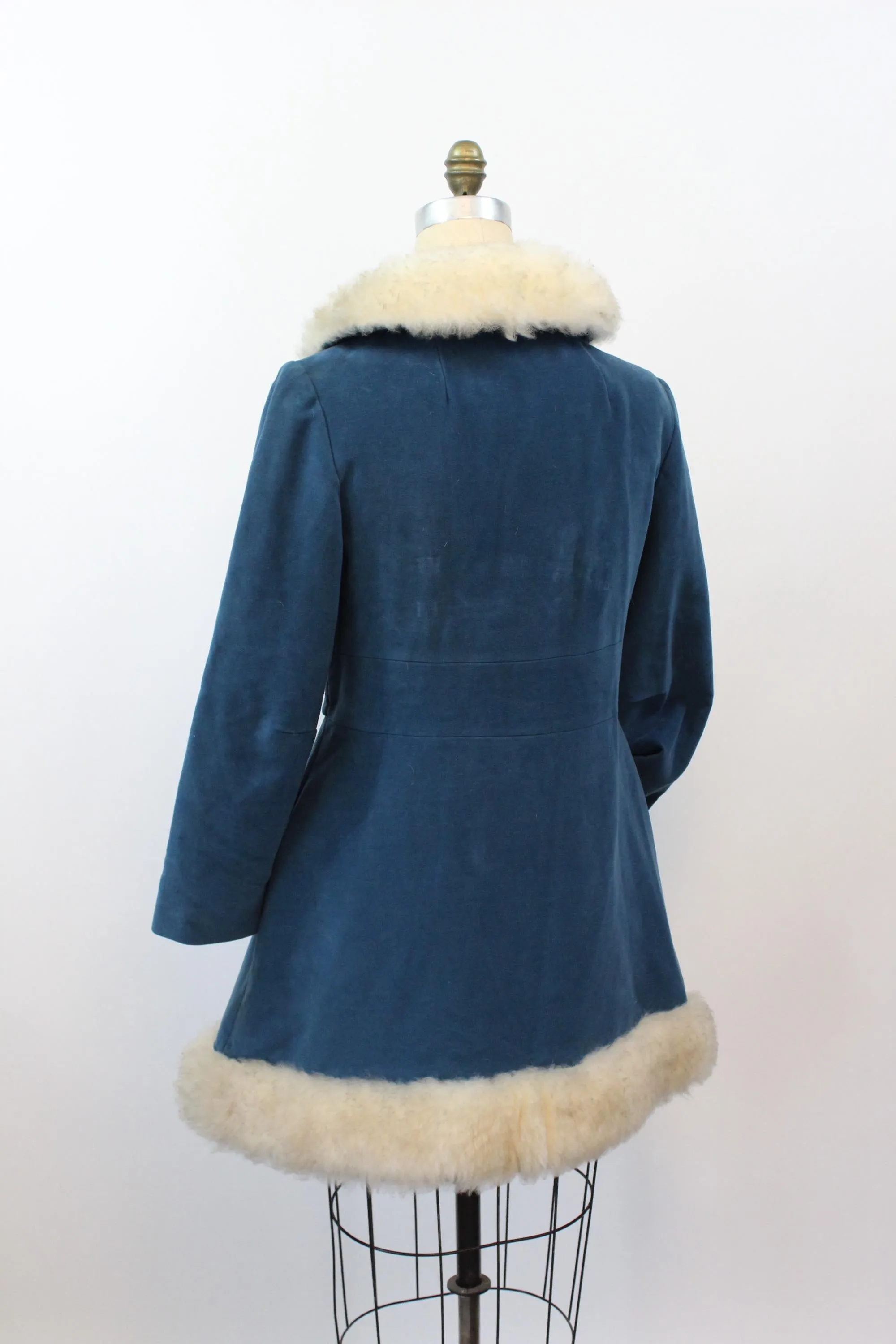 1960s COUNTRY PACER suede fur coat medium | new fall winter