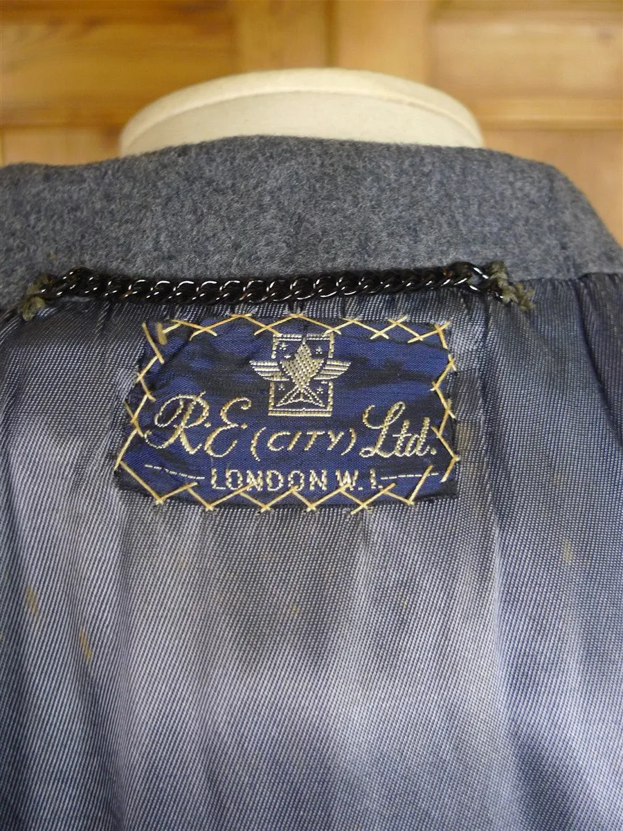 25/0251 extra-heavyweight genuine 1965 bespoke tailored crombie melton wool raf officer greatcoat overcoat coat 38