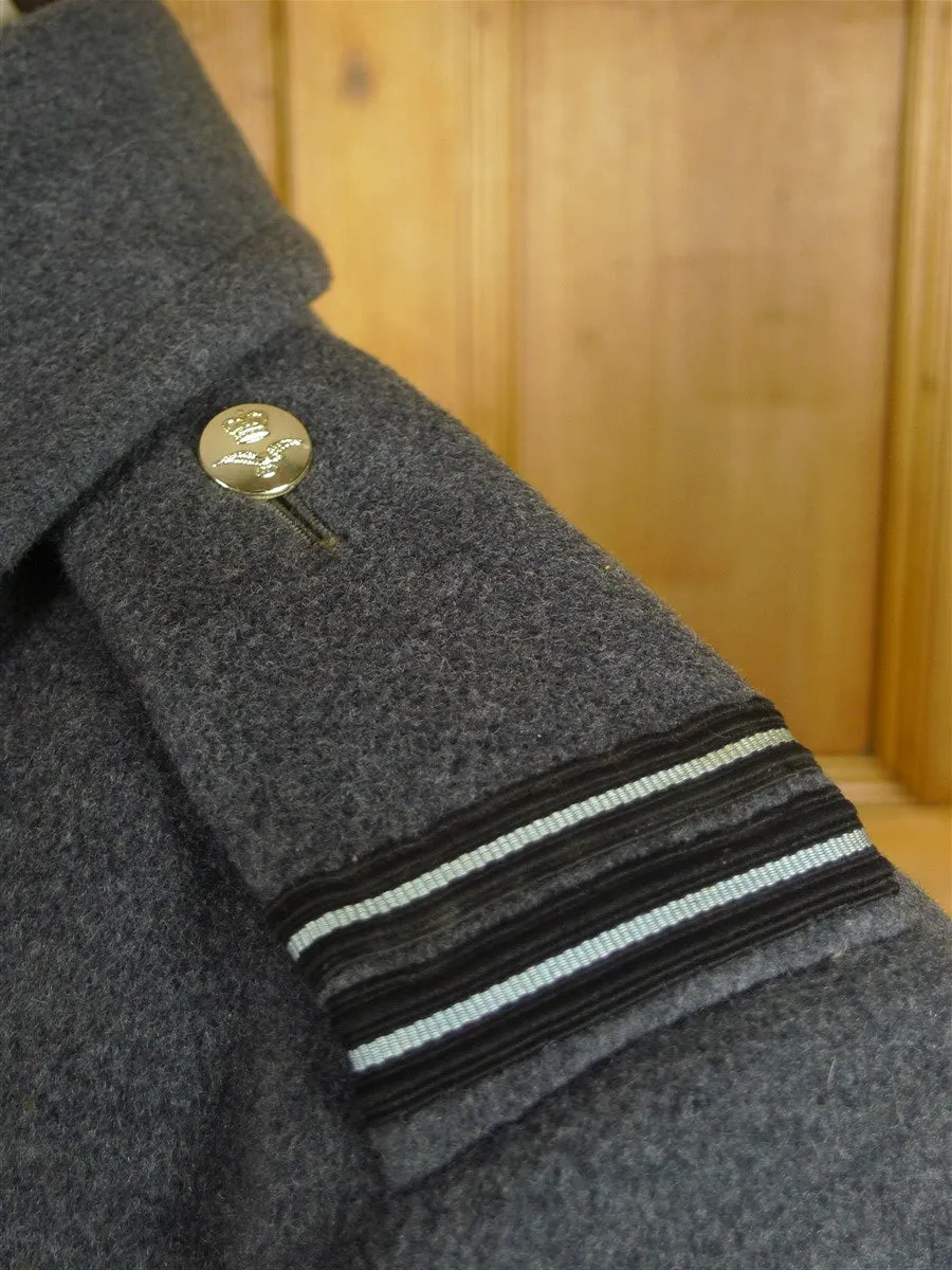 25/0251 extra-heavyweight genuine 1965 bespoke tailored crombie melton wool raf officer greatcoat overcoat coat 38