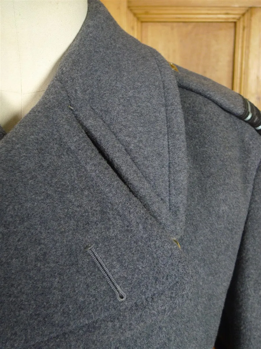 25/0251 extra-heavyweight genuine 1965 bespoke tailored crombie melton wool raf officer greatcoat overcoat coat 38