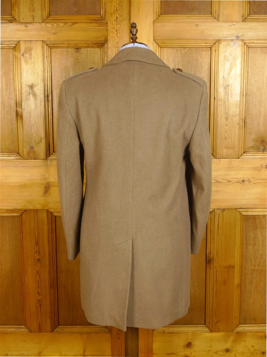 25/0283 vintage british warm style melton wool overcoat coat 42-44