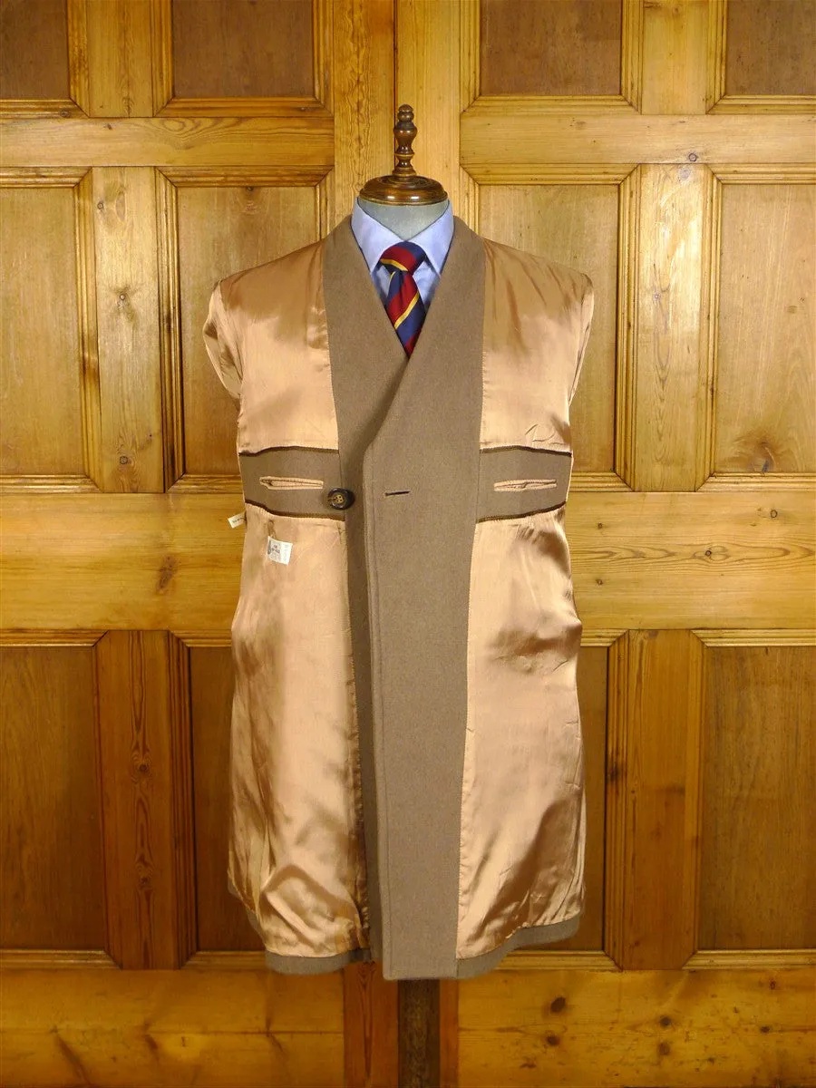 25/0283 vintage british warm style melton wool overcoat coat 42-44