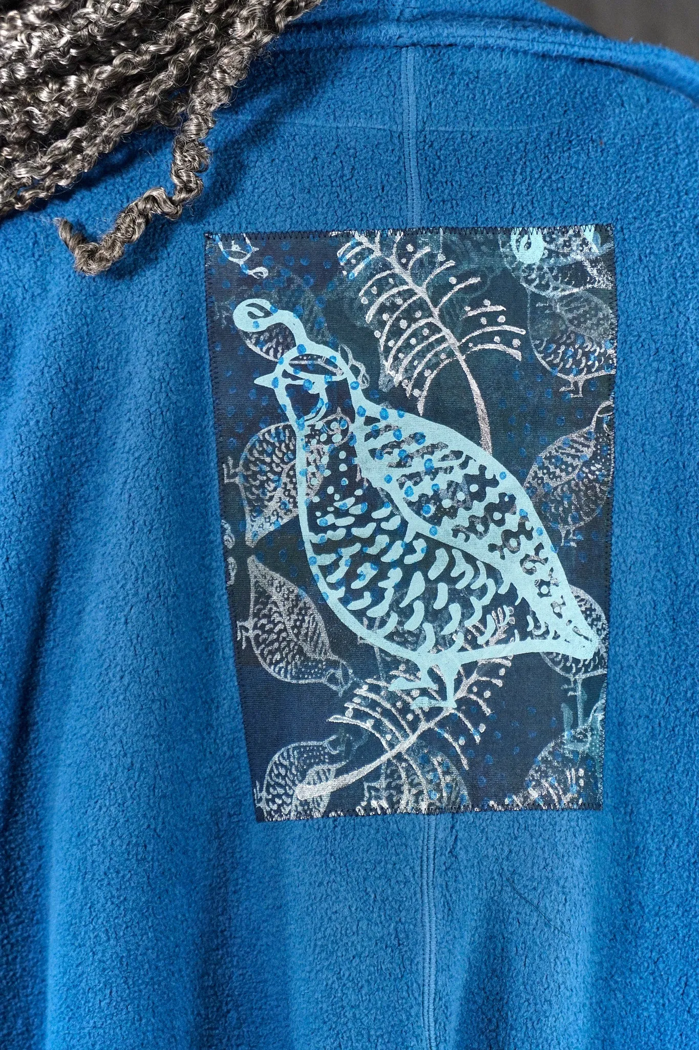 5301 Sherpa Cardigan Coat Joy Bird-Patches