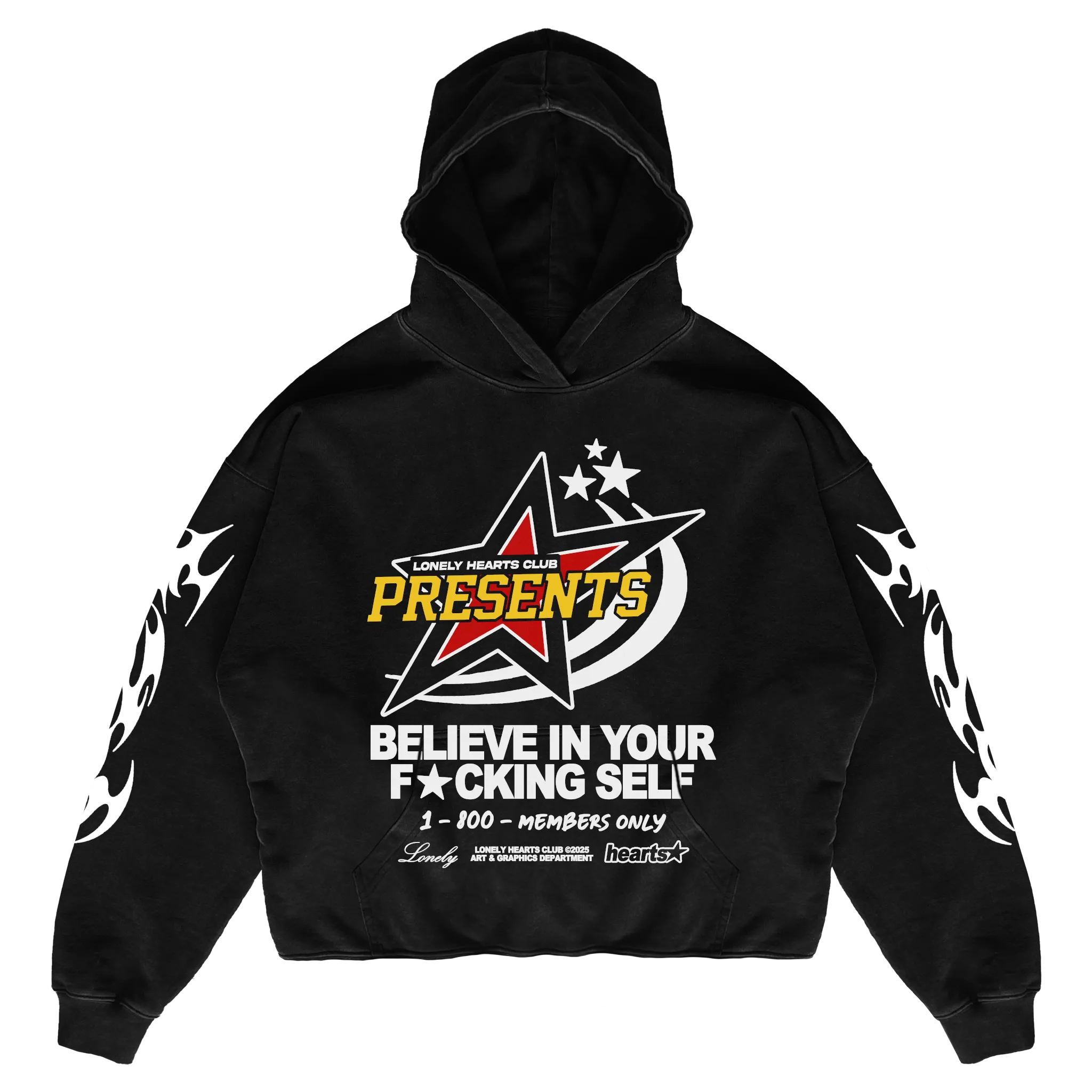 Believe In Yourself Cropped Premium Hoodie