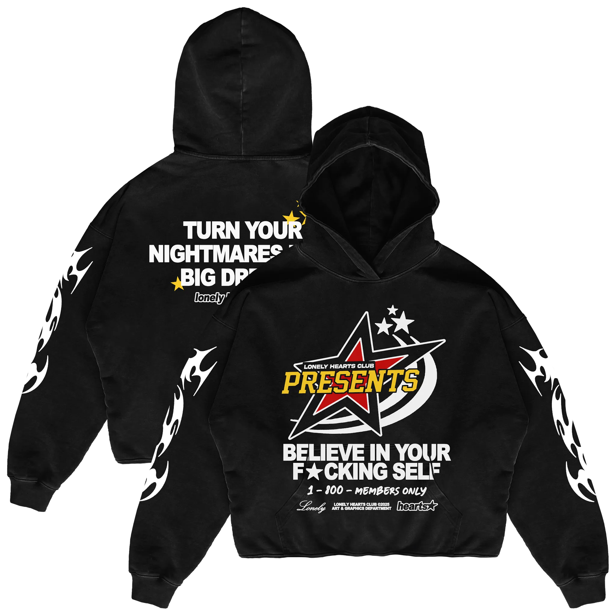 Believe In Yourself Cropped Premium Hoodie