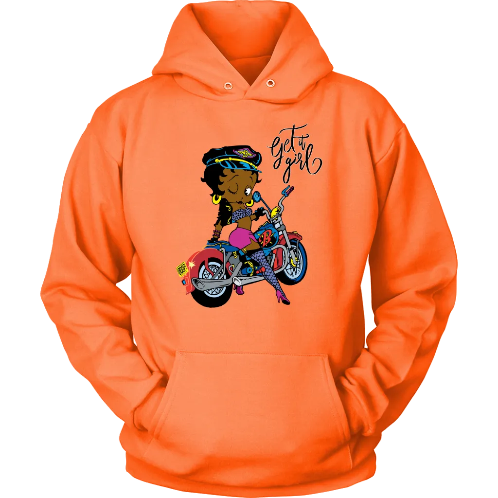 Betty Boop Get it Girl Hoodie | Betty Boop Black | Betty Boop Merchandise