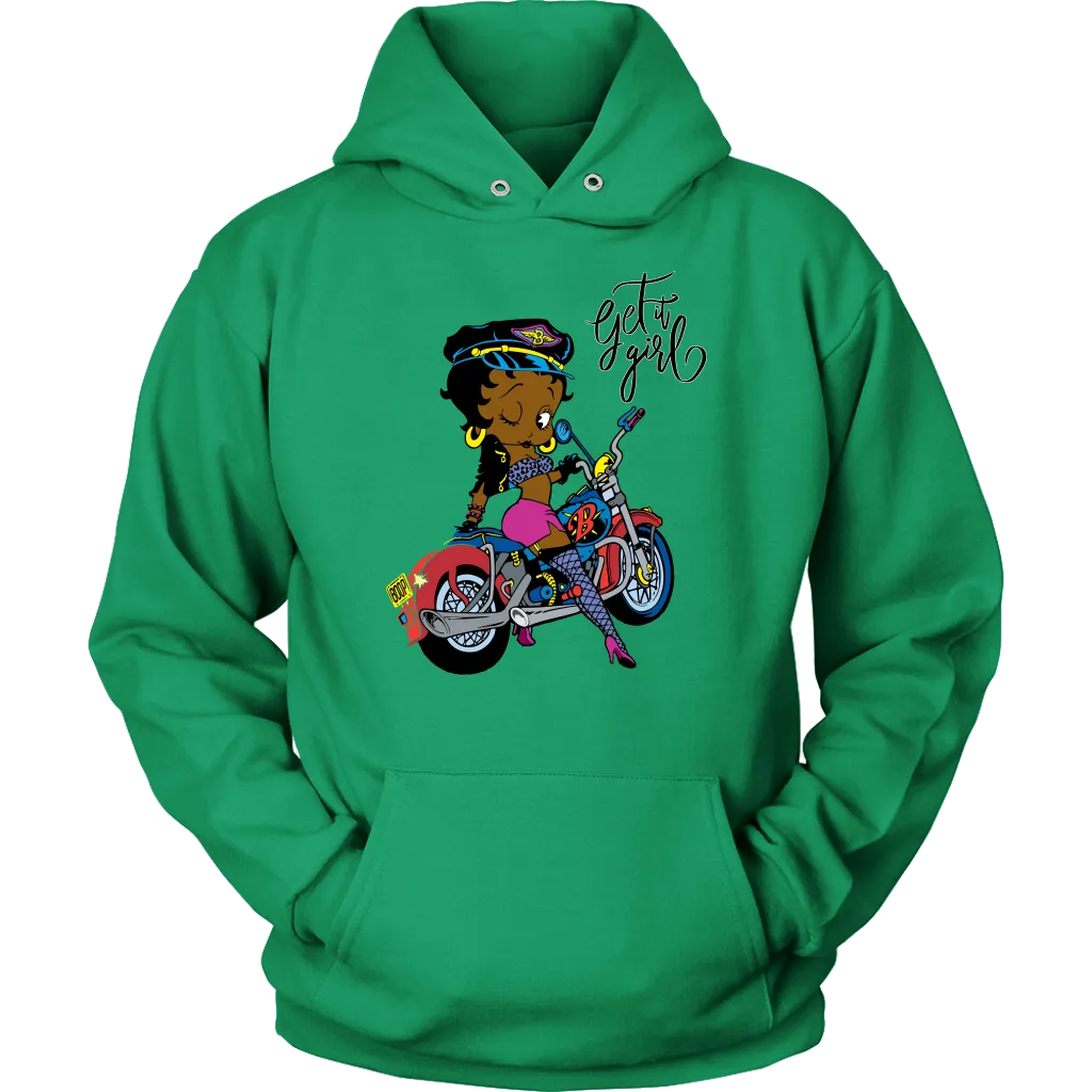 Betty Boop Get it Girl Hoodie | Betty Boop Black | Betty Boop Merchandise