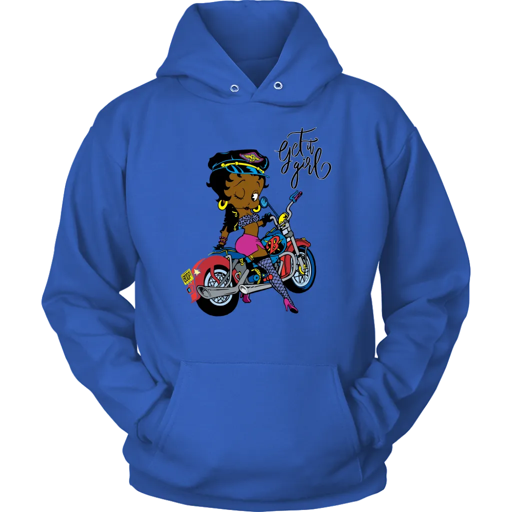 Betty Boop Get it Girl Hoodie | Betty Boop Black | Betty Boop Merchandise