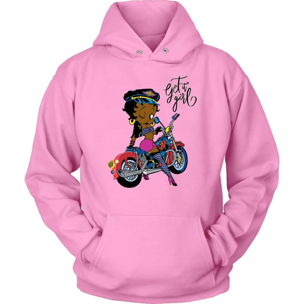 Betty Boop Get it Girl Hoodie | Betty Boop Black | Betty Boop Merchandise