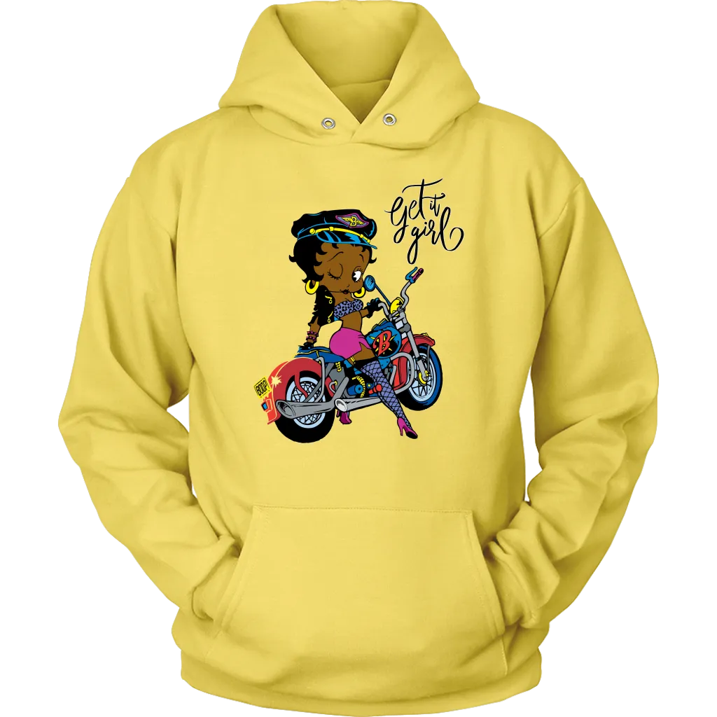 Betty Boop Get it Girl Hoodie | Betty Boop Black | Betty Boop Merchandise