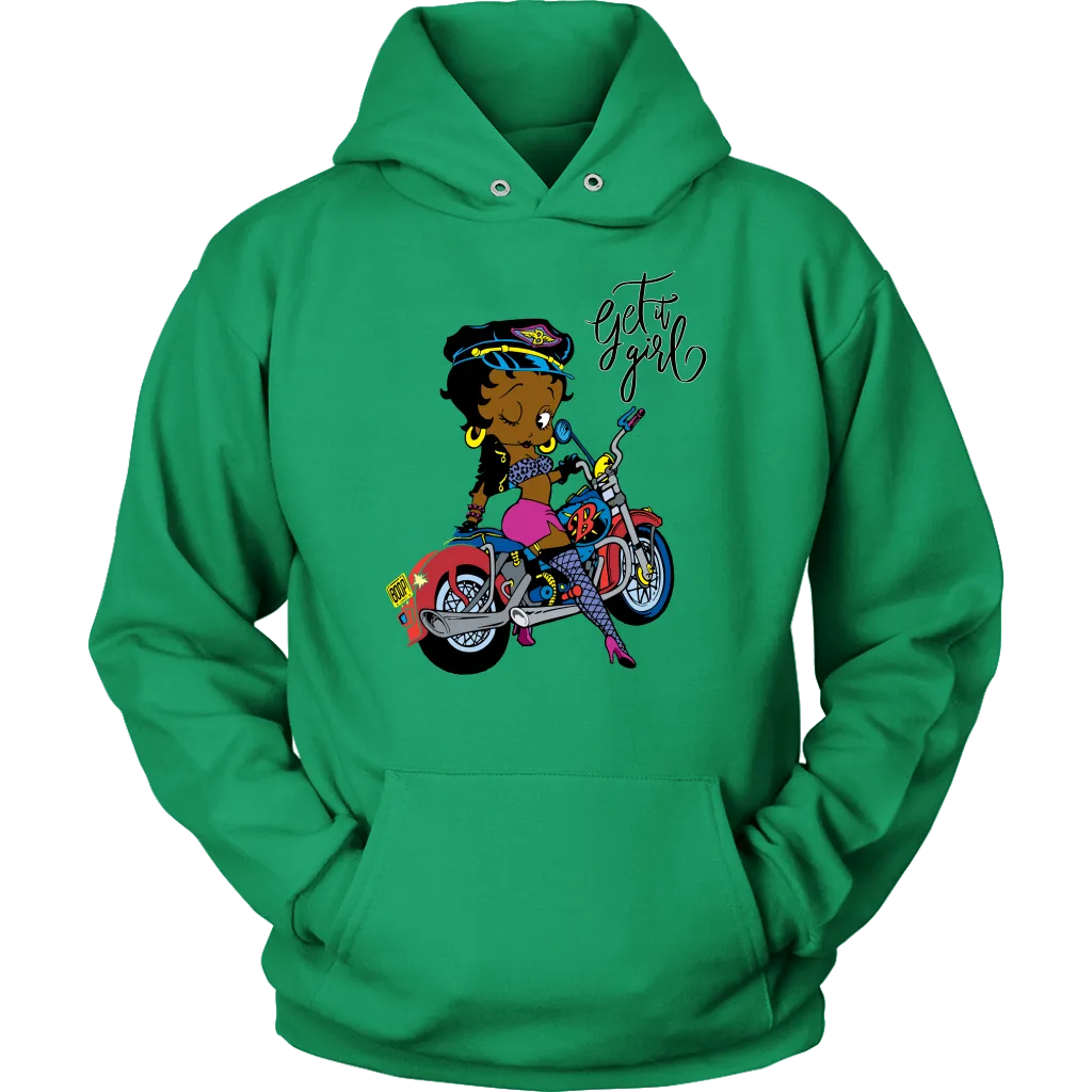 Betty Boop Get it Girl Hoodie | Betty Boop Black | Betty Boop Merchandise