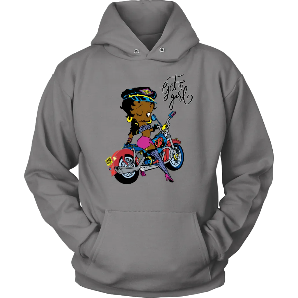 Betty Boop Get it Girl Hoodie | Betty Boop Black | Betty Boop Merchandise