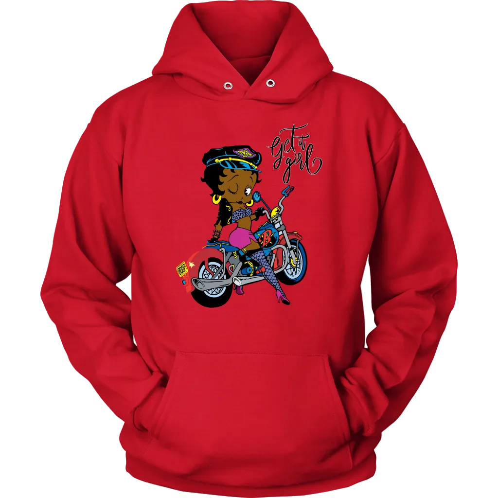 Betty Boop Get it Girl Hoodie | Betty Boop Black | Betty Boop Merchandise