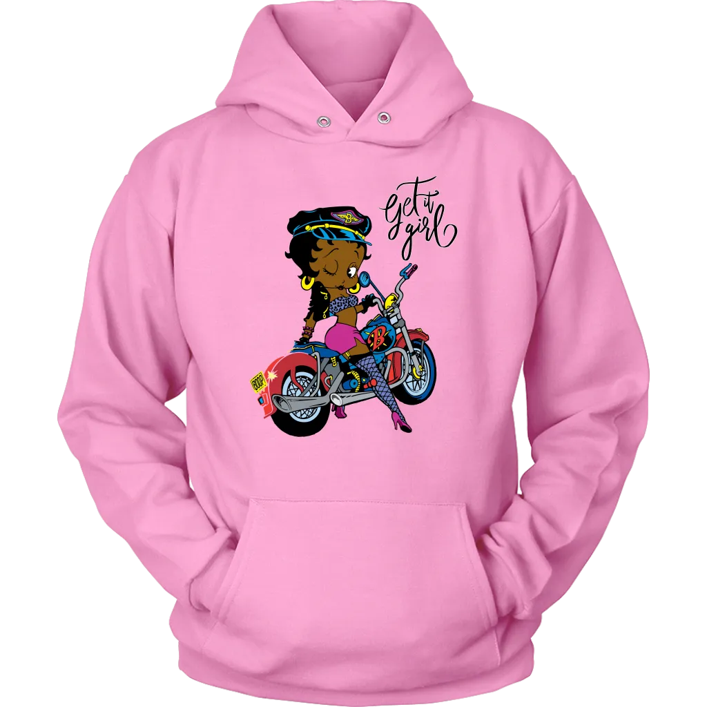 Betty Boop Get it Girl Hoodie | Betty Boop Black | Betty Boop Merchandise