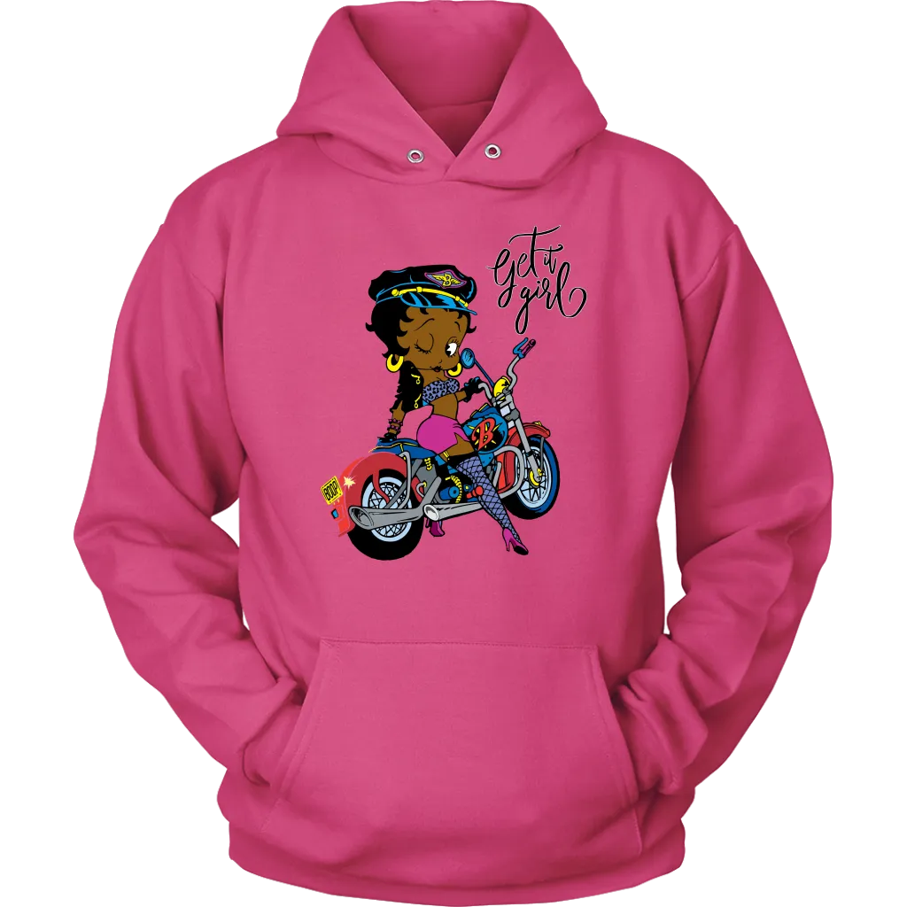 Betty Boop Get it Girl Hoodie | Betty Boop Black | Betty Boop Merchandise