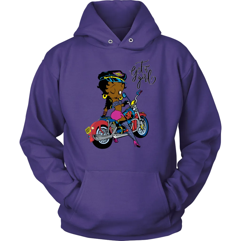 Betty Boop Get it Girl Hoodie | Betty Boop Black | Betty Boop Merchandise