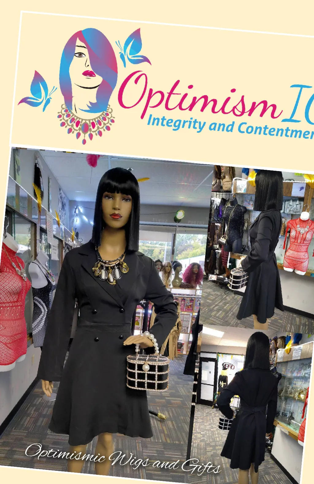 Black Trench Coat $25 Optimismic Wigs and Gifts West St Paul MN