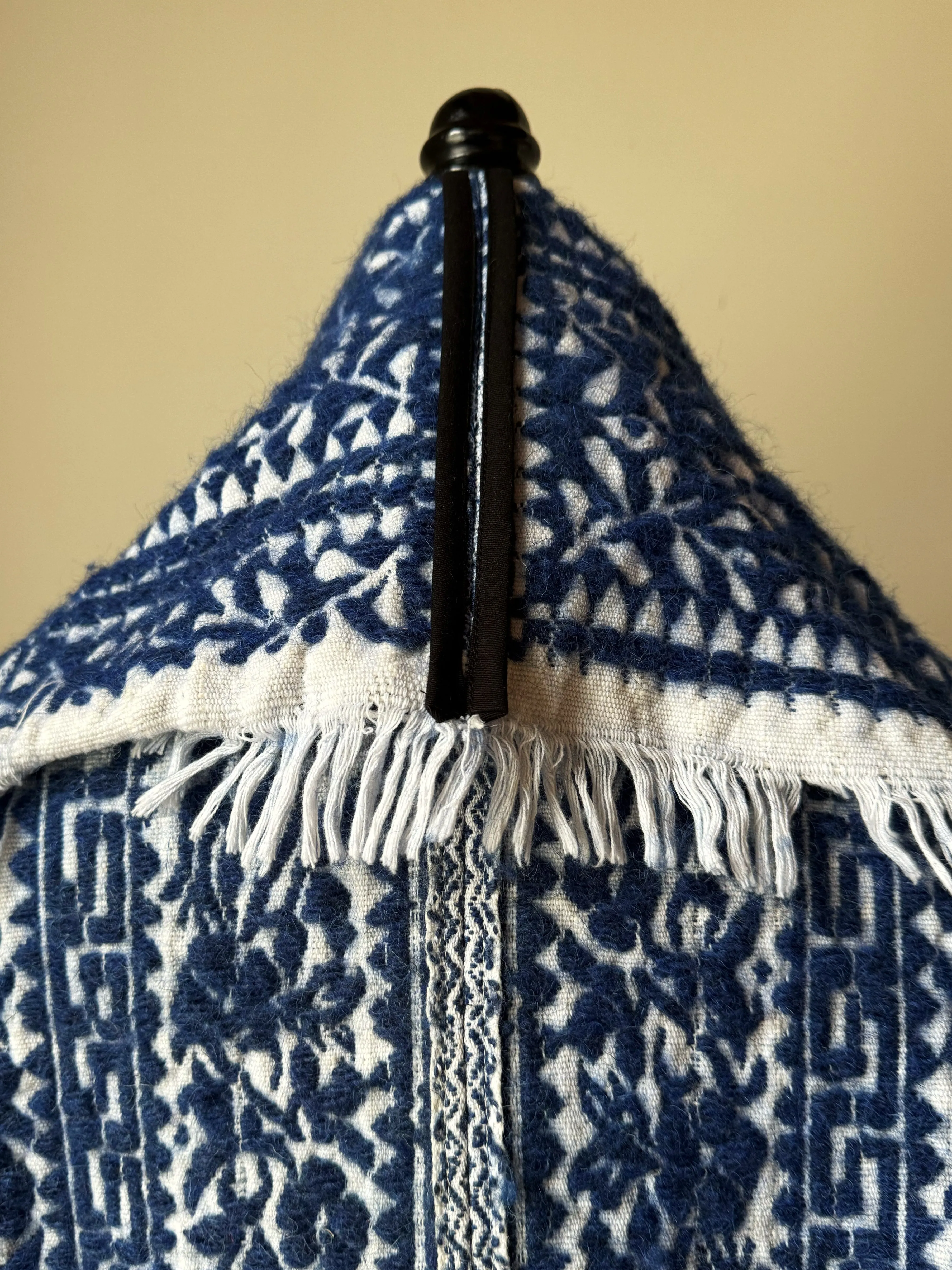 blue and white dutch floral coverlet cocoon coat and jacket combo