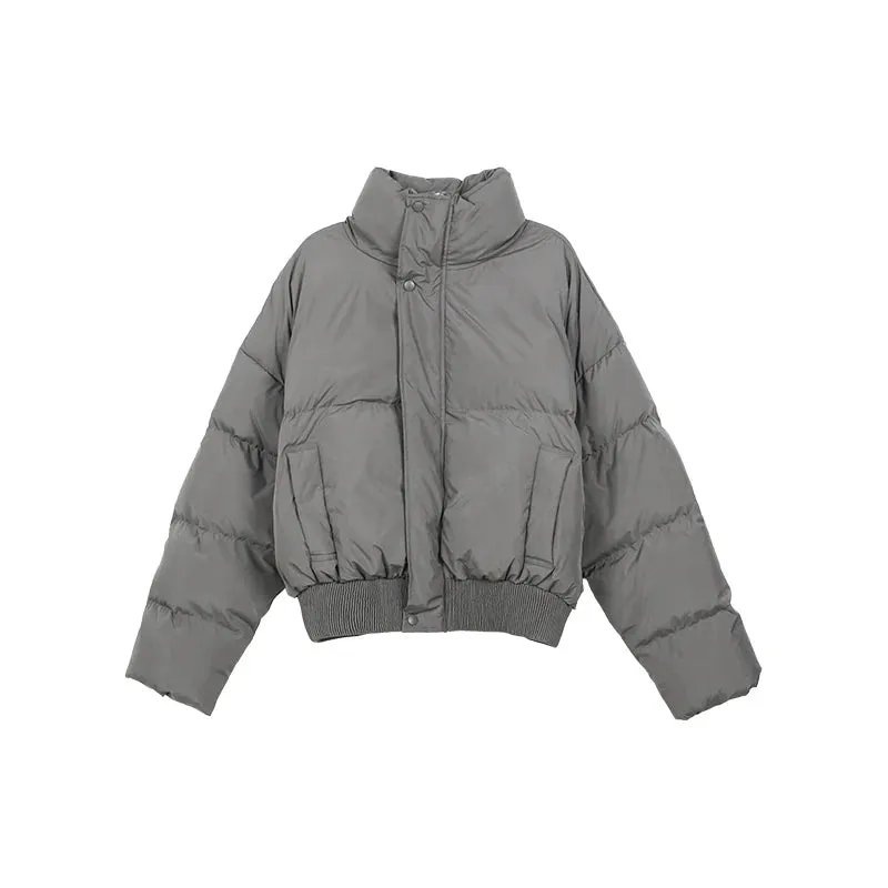 Bonsir Parkas Men Gothic Spring Short Style Thicker Daily American Retro Streetwear Stand Collar Design Overcoats College Unisex Teens