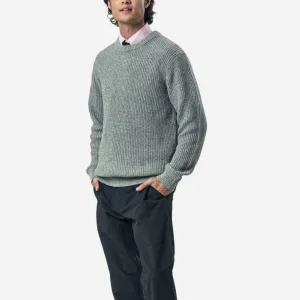 Branded Men's Knitted Sweater Light Gray