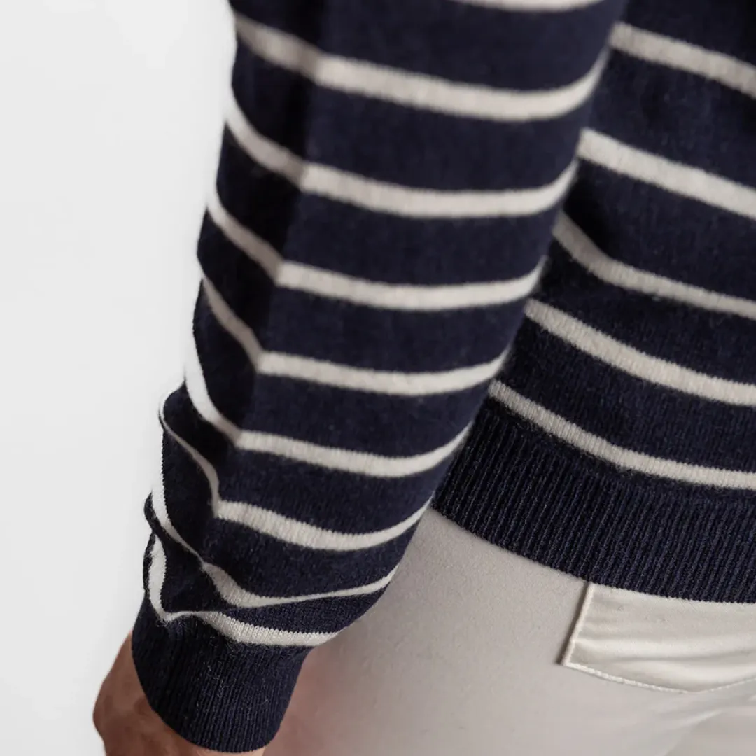 Breton Jumper / Navy   White