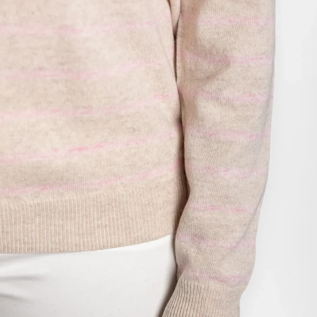 Breton Jumper / Oatmeal   Baby Pink