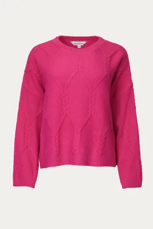 CABLE-KNIT CREWNECK SWEATER