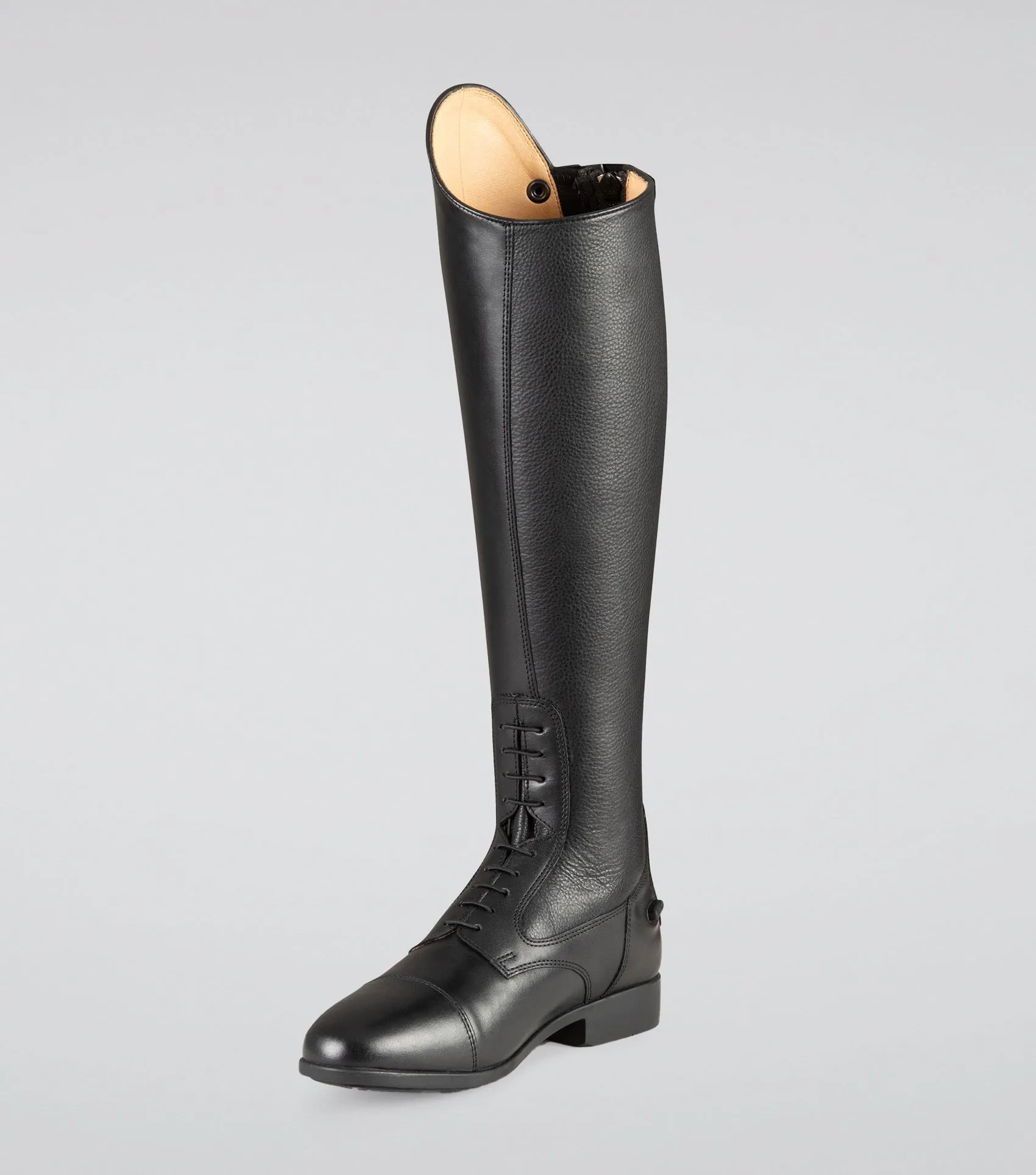 Calanthe Ladies Leather Field Tall Riding Boots Black (Regular Calf)
