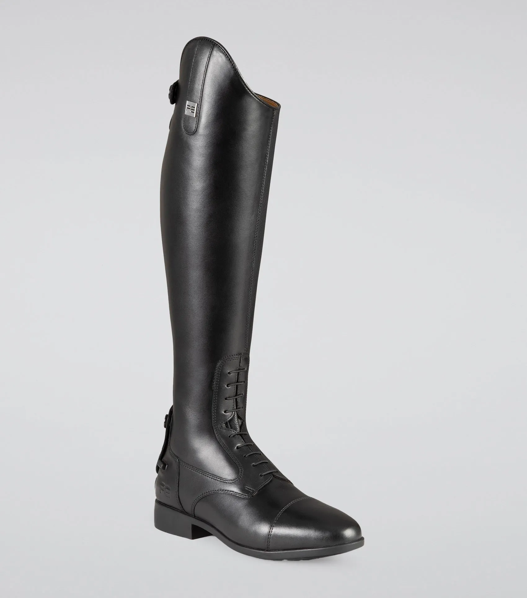 Calanthe Ladies Leather Field Tall Riding Boots Black (Regular Calf)