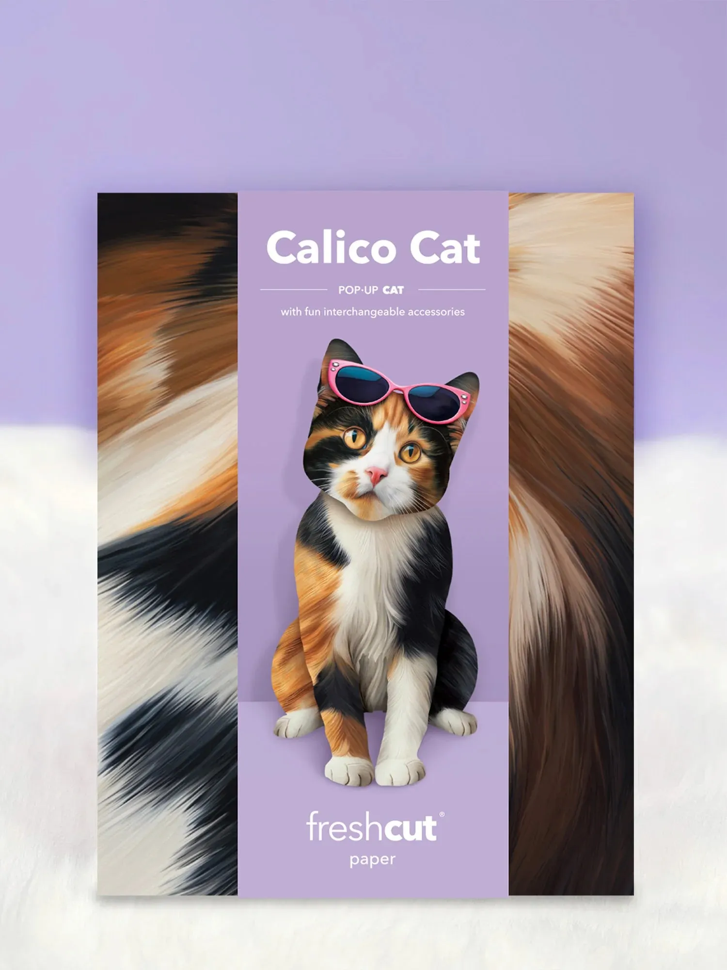 Calico Cat Pop-Up Greeting Card