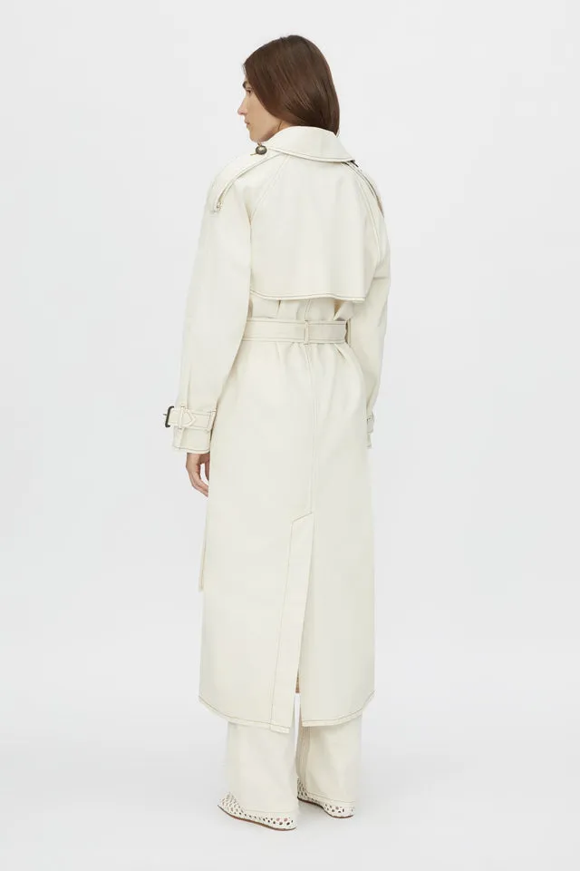 Camilla and Marc | Calyx Denim Trench Coat - Light Stone Wash