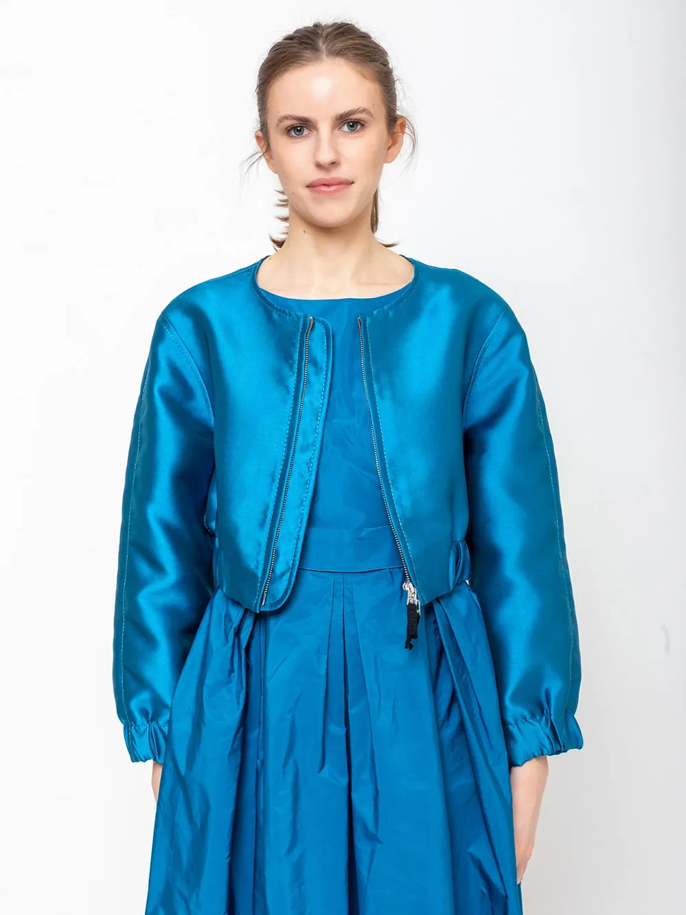 Classic Blouson Jacket - Deep Aqua