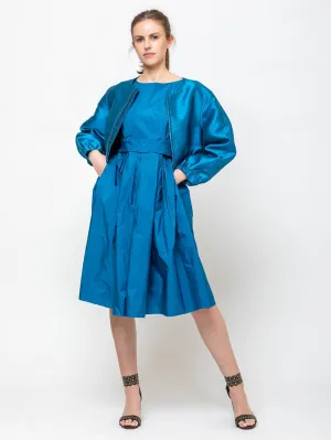Classic Blouson Jacket - Deep Aqua