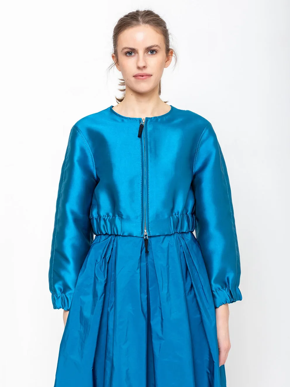 Classic Blouson Jacket - Deep Aqua
