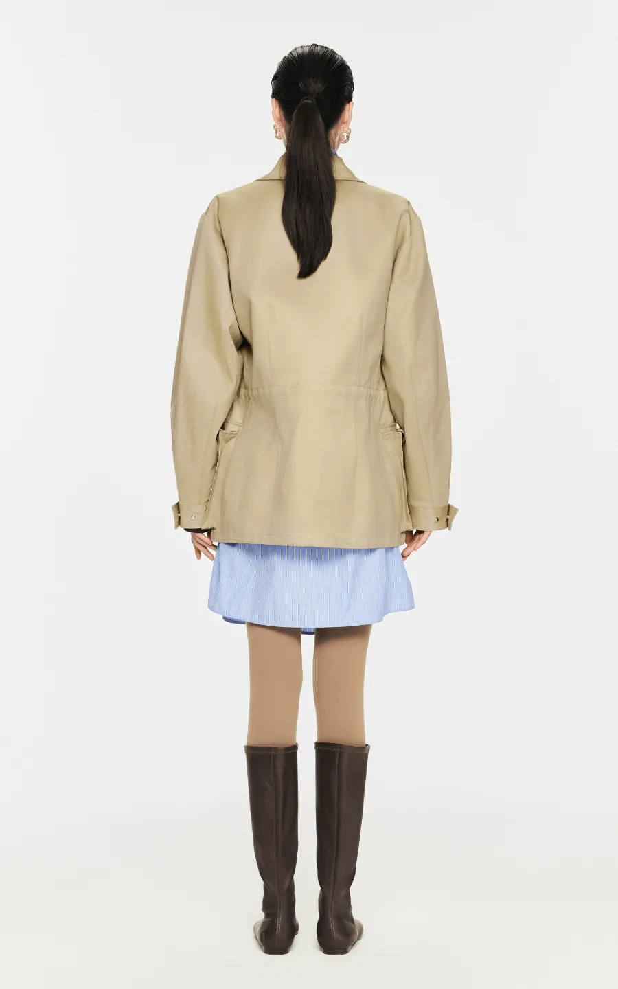 Coat / JNBY Loose Drawstring Cotton Jacket