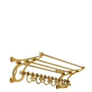 Coatrack Hudson S - Antique Brass Finish