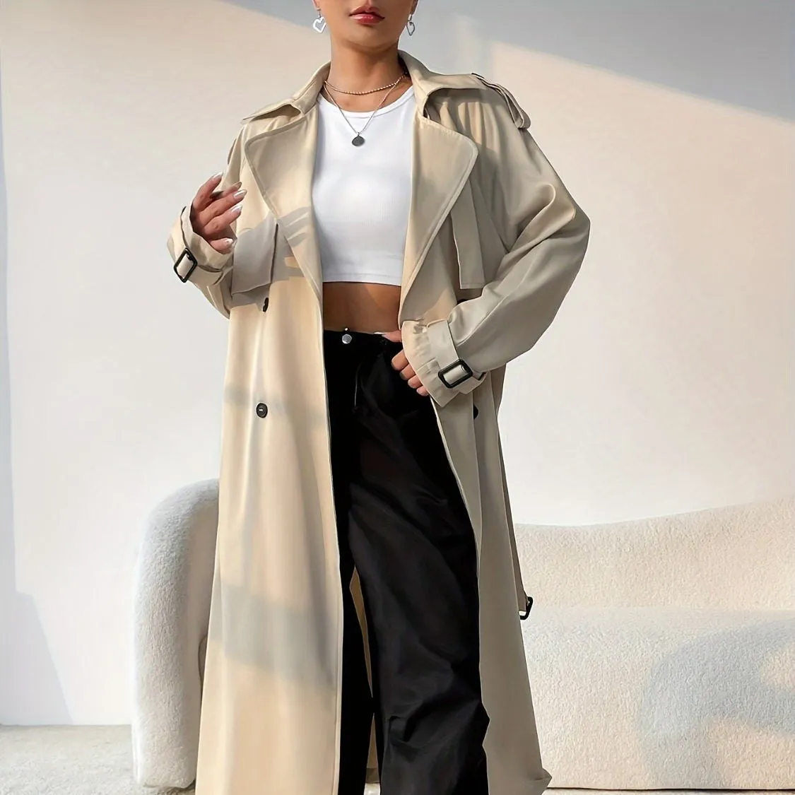 Collared Trench Coat