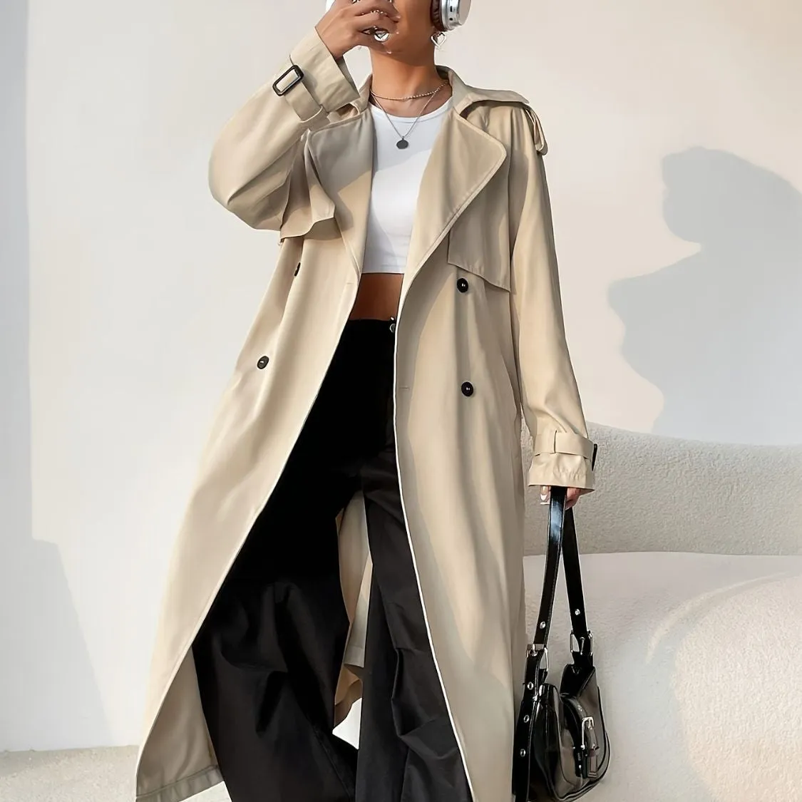 Collared Trench Coat