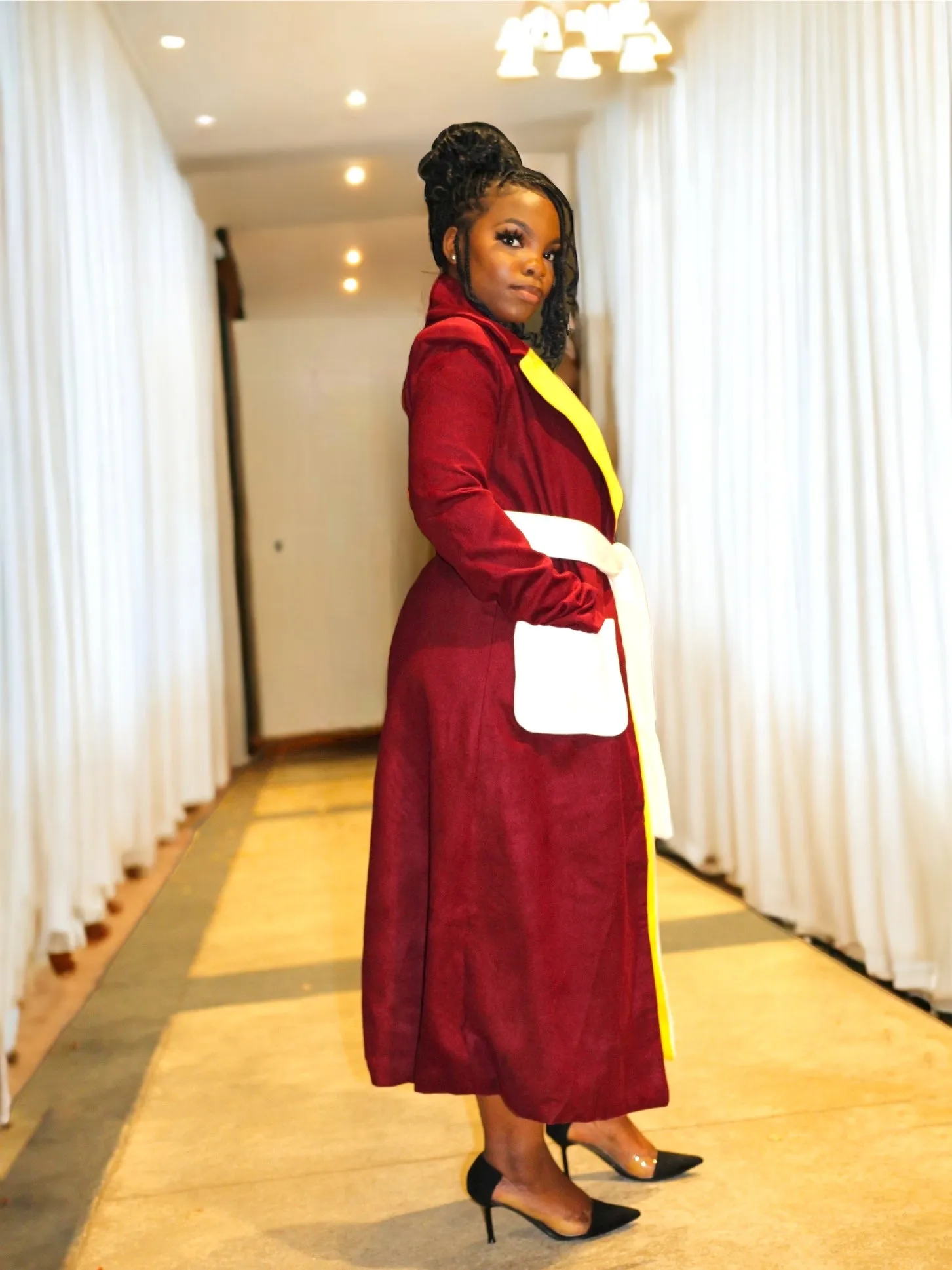 Color The Block Trench Coat