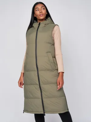 Crosshatch Womens Gilet Olive