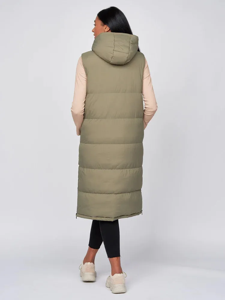 Crosshatch Womens Gilet Olive