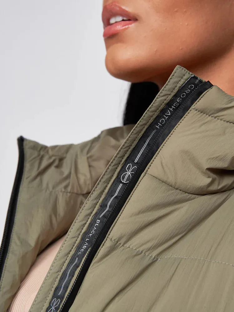 Crosshatch Womens Gilet Olive