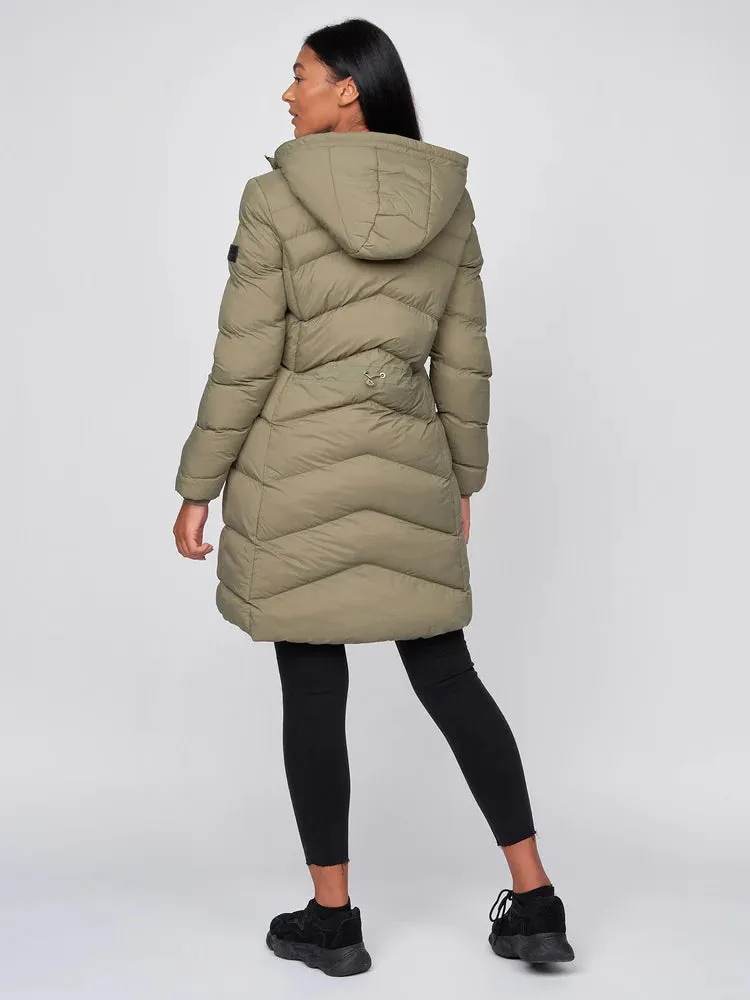 Crosshatch Womens Jacket Olive