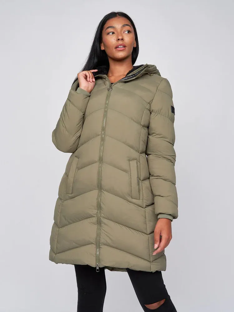 Crosshatch Womens Jacket Olive