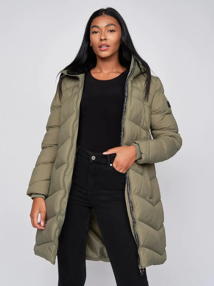 Crosshatch Womens Jacket Olive