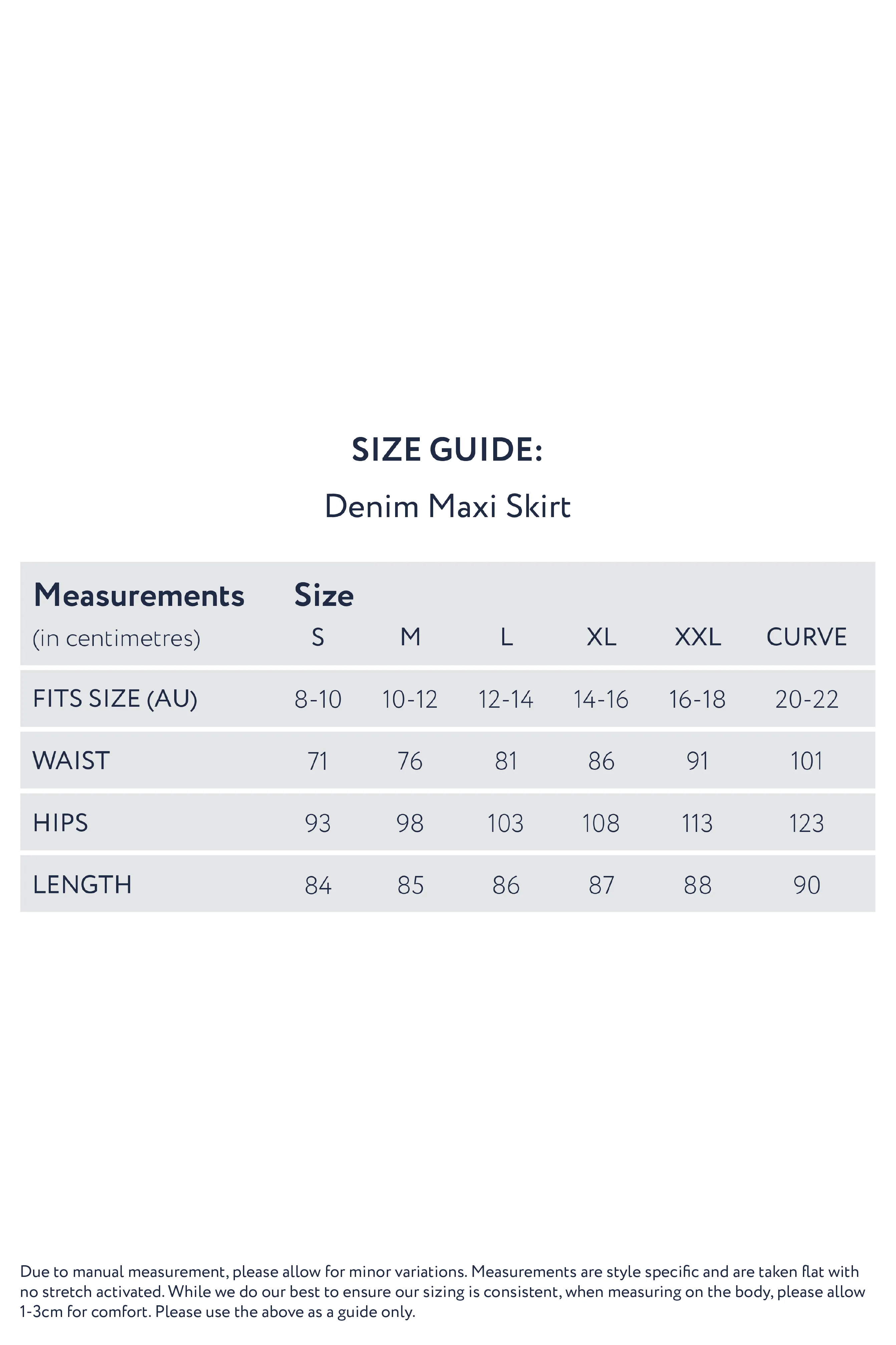 Denim Maxi Skirt | Light Denim | FINAL SALE