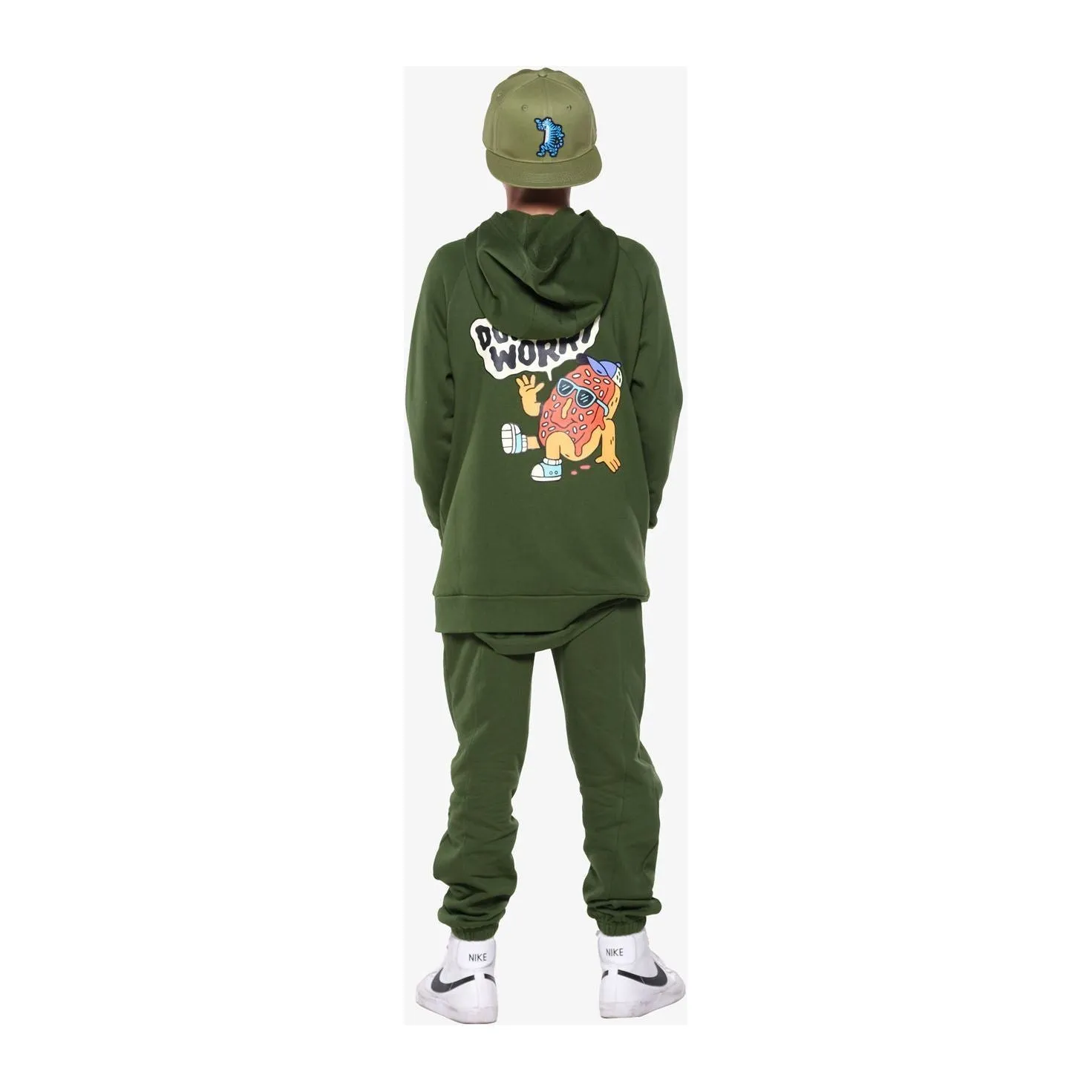 Donut Worry Fleece Zip Hood