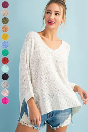 eesome Crew Neck Knit Sweater