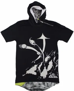 Extended Qi Short Sleeve Men's Hoodie