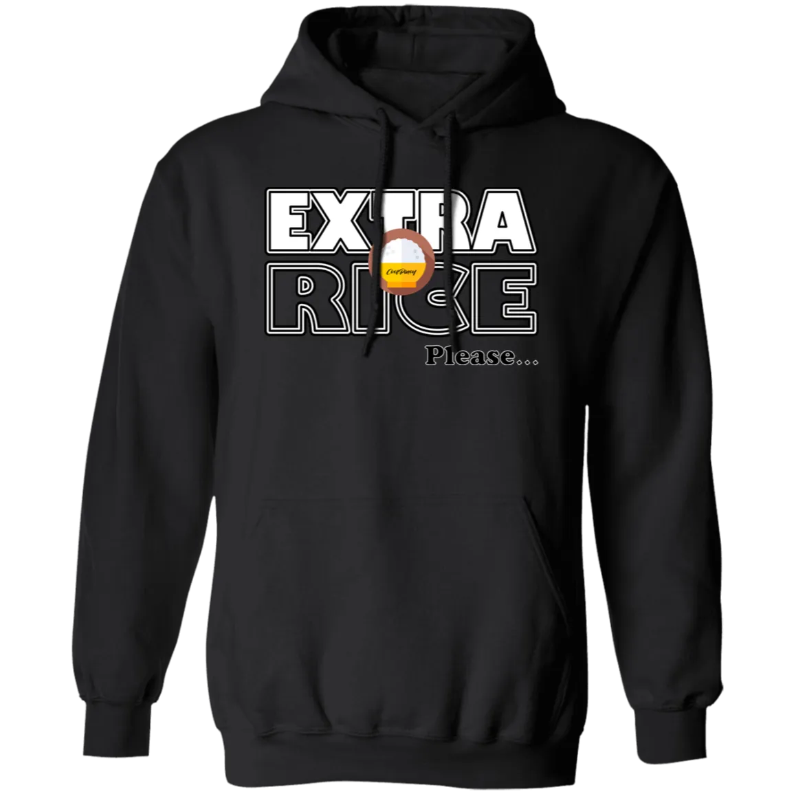 Extra Rice Please Unisex Pullover Hoodie